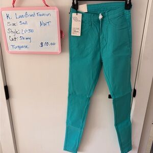 Turquoise Skinny Jeans